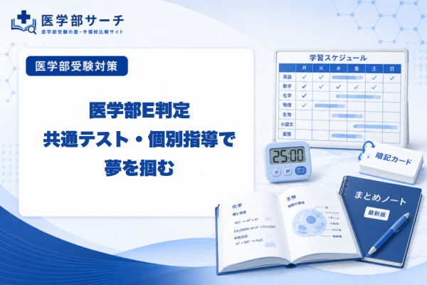 【2026年最新版】医学部E判定からの逆転合格戦略：共通テスト・個別指導で夢を掴む